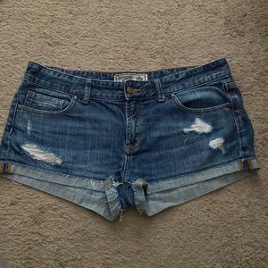 Ripped denim shorts size 12